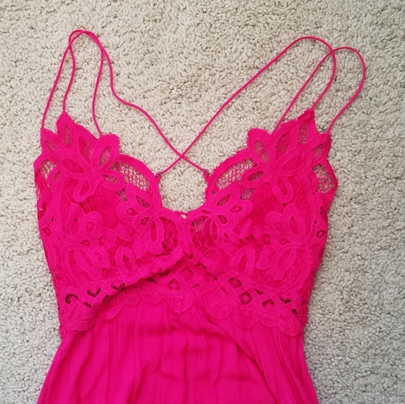 ⭐ONE LEFT⭐ Free People Fushia Adella Dress - Picture 7 of 10